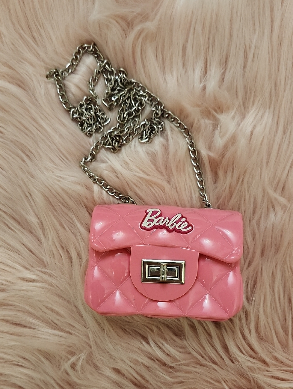 SO CUTE!! PRE-LOVED BARBIE MINI JELLY CROSSBODY HANDBAG